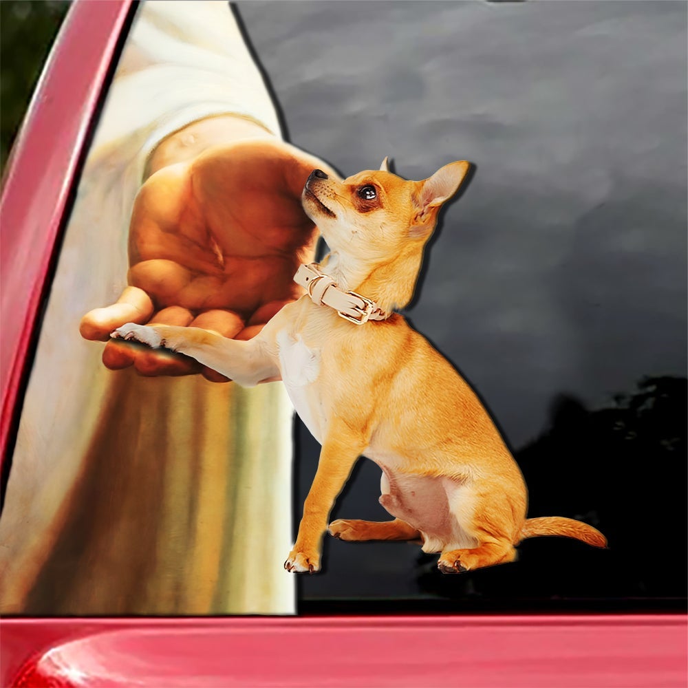 Hand God with Chihuahua-Decal