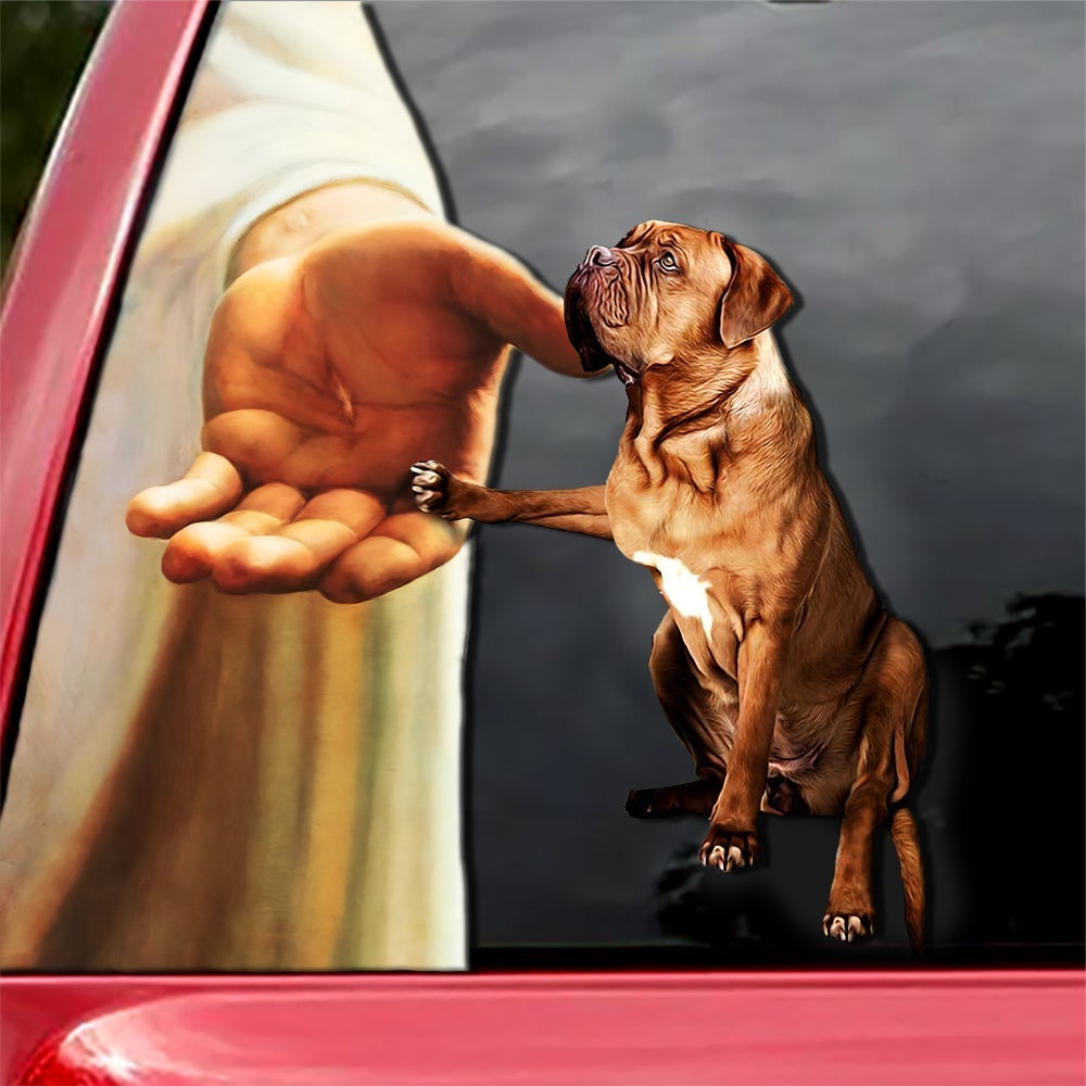 Hand God with Dogue de Bordeaux-Decal