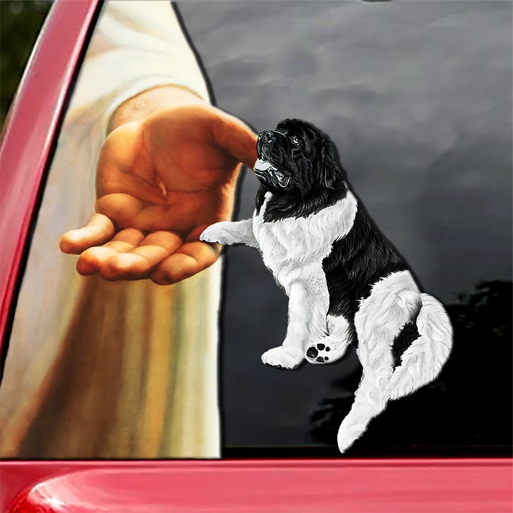 Hand God with Newfoundland2-Decal