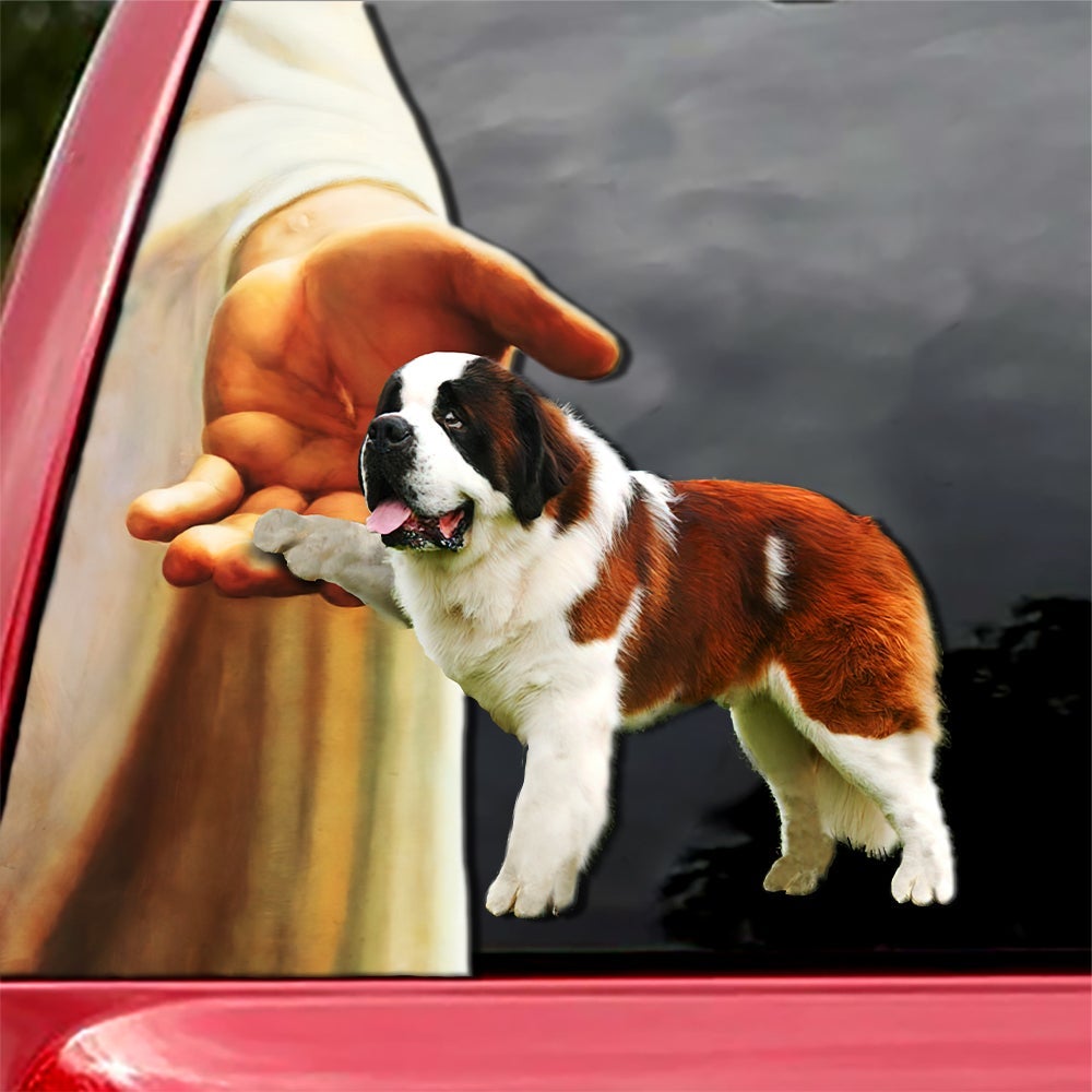 Hand God with Saint Bernard-Decal