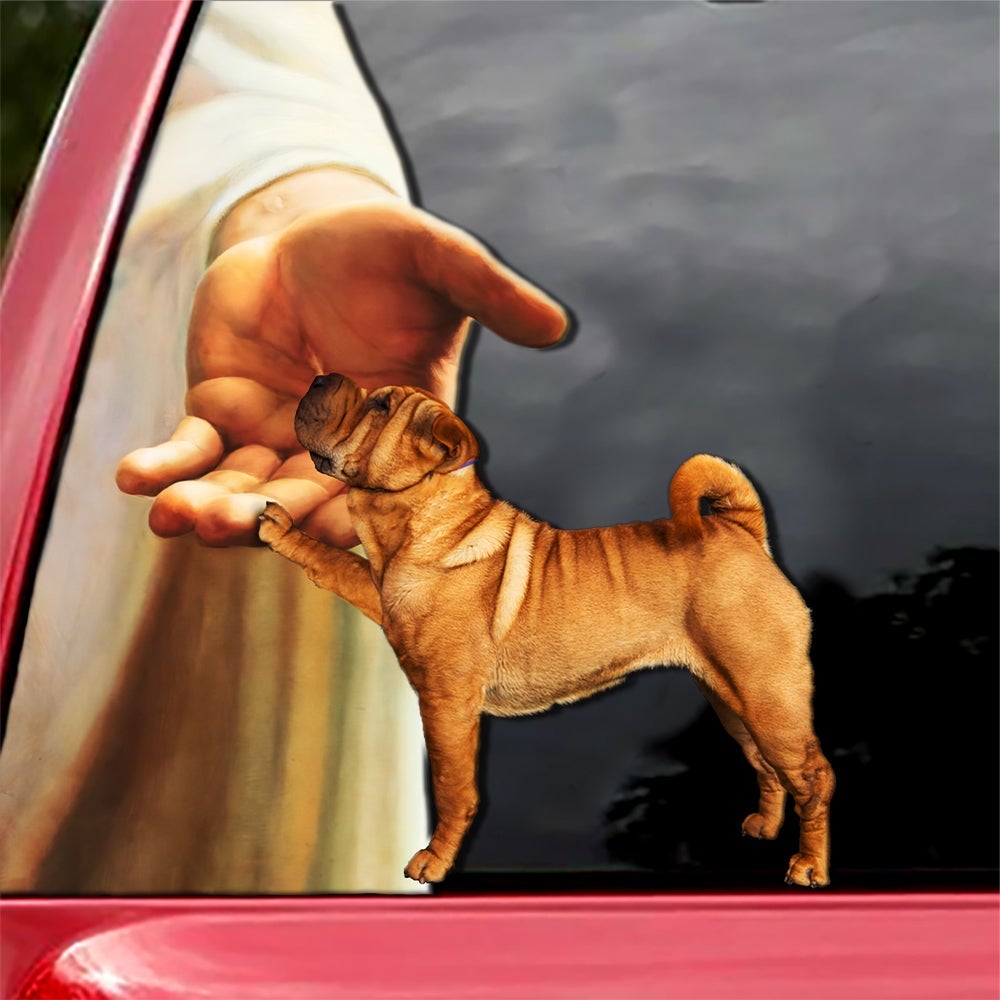 Hand God with Sharpei-Decal