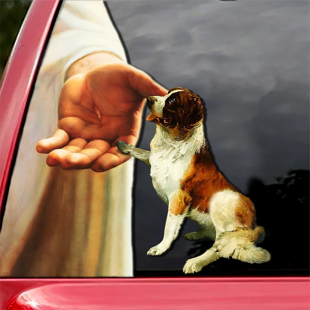 Hand God with St Bernard-Decal