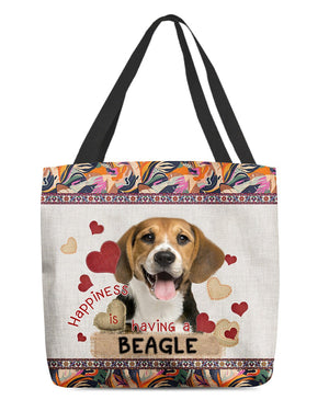 Happiness Is Having A BEAGLE-Cloth Tote Bag