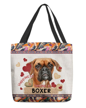 Happiness Is Having A BOXER-Cloth Tote Bag