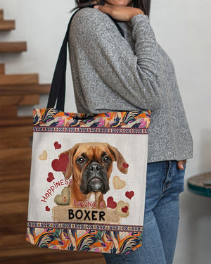 Happiness Is Having A BOXER-Cloth Tote Bag