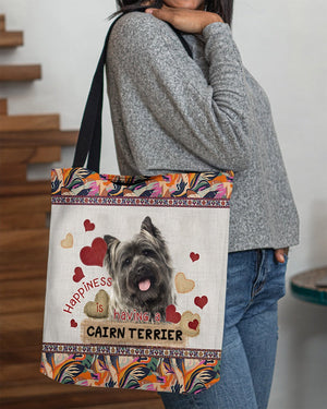 Happiness Is Having A CAIRN TERRIER 2-Cloth Tote Bag