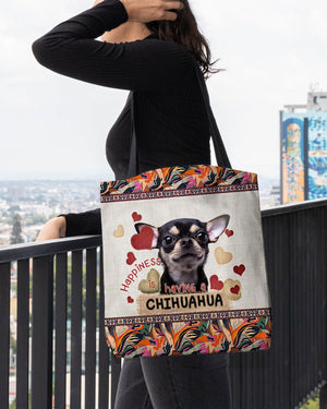 Happiness Is Having A CHIHUAHUA-Cloth Tote Bag