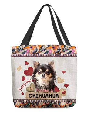 Happiness Is Having A CHIHUAHUA 2-Cloth Tote Bag