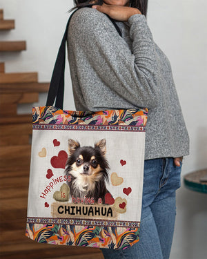 Happiness Is Having A CHIHUAHUA 2-Cloth Tote Bag