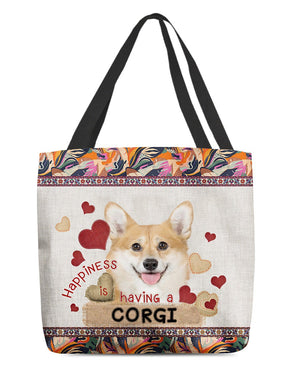 Happiness Is Having A CORGI-Cloth Tote Bag