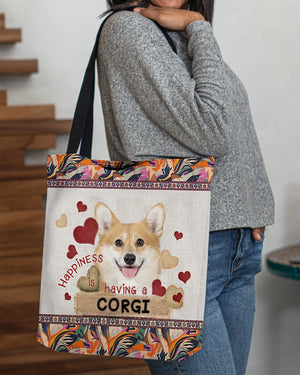 Happiness Is Having A CORGI-Cloth Tote Bag