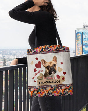 Happiness Is Having A FRENCH BULLDOG 2-Cloth Tote Bag