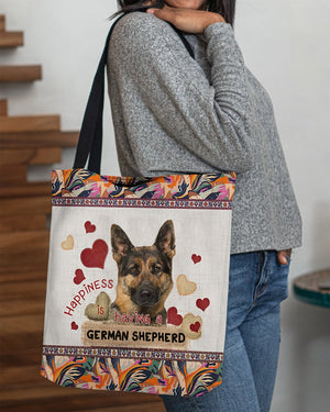 Happiness Is Having A GERMAN SHEPHERD 5-Cloth Tote Bag