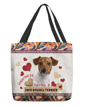 Happiness Is Having A JACK RUSSELL TERRIER-Cloth Tote Bag