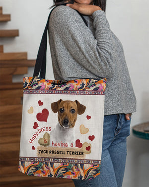 Happiness Is Having A JACK RUSSELL TERRIER-Cloth Tote Bag