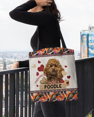 Happiness Is Having A POODLE 2-Cloth Tote Bag