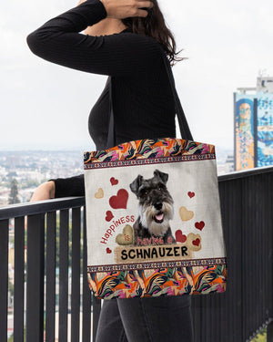 Happiness Is Having A SCHNAUZER-Cloth Tote Bag