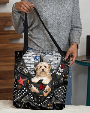 Havanese-Rock Dog-Cloth Tote Bag