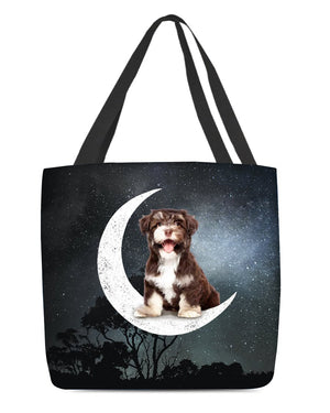 Havanese-Sit On The Moon-Cloth Tote Bag