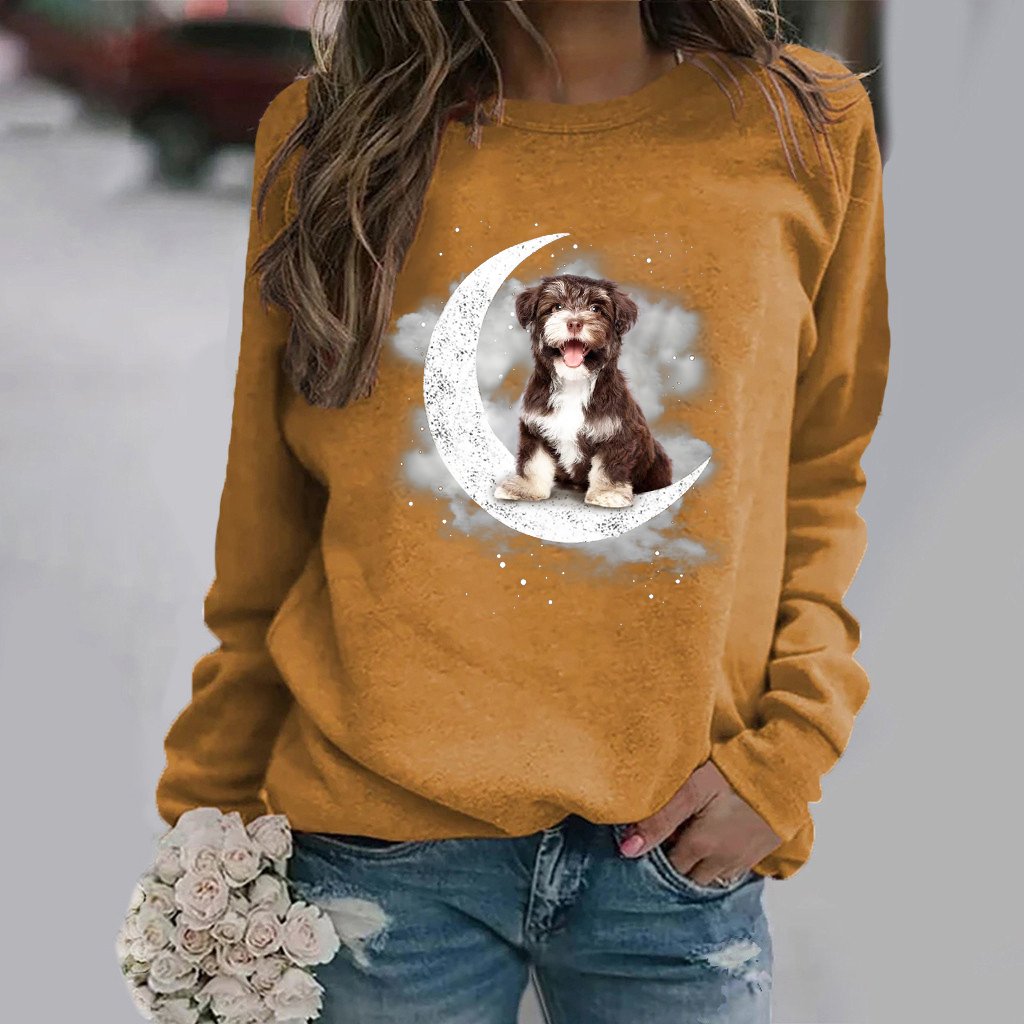 Havanese -Sit On The Moon- Premium Sweatshirt