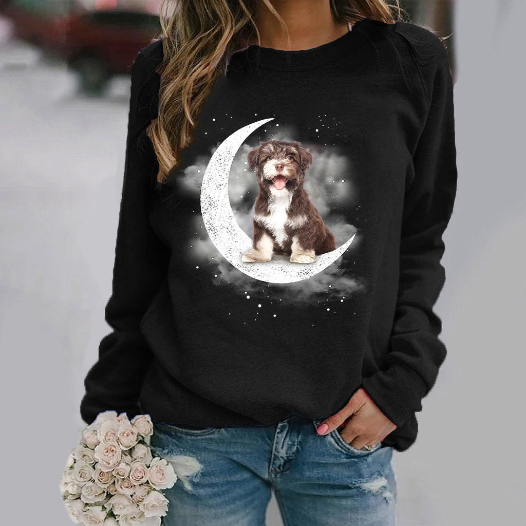 Havanese -Sit On The Moon- Premium Sweatshirt