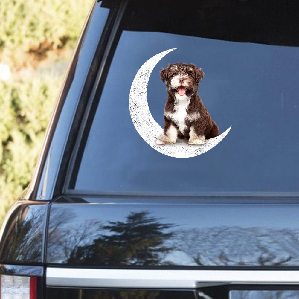 Havanese-Sit On The Moon Decal