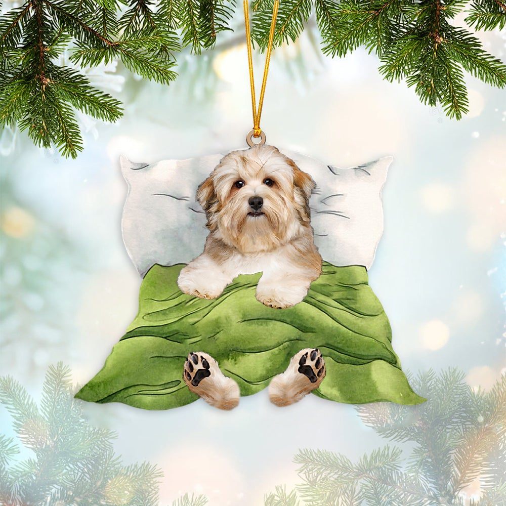 Havanese-Sleep time Two Sides Ornament