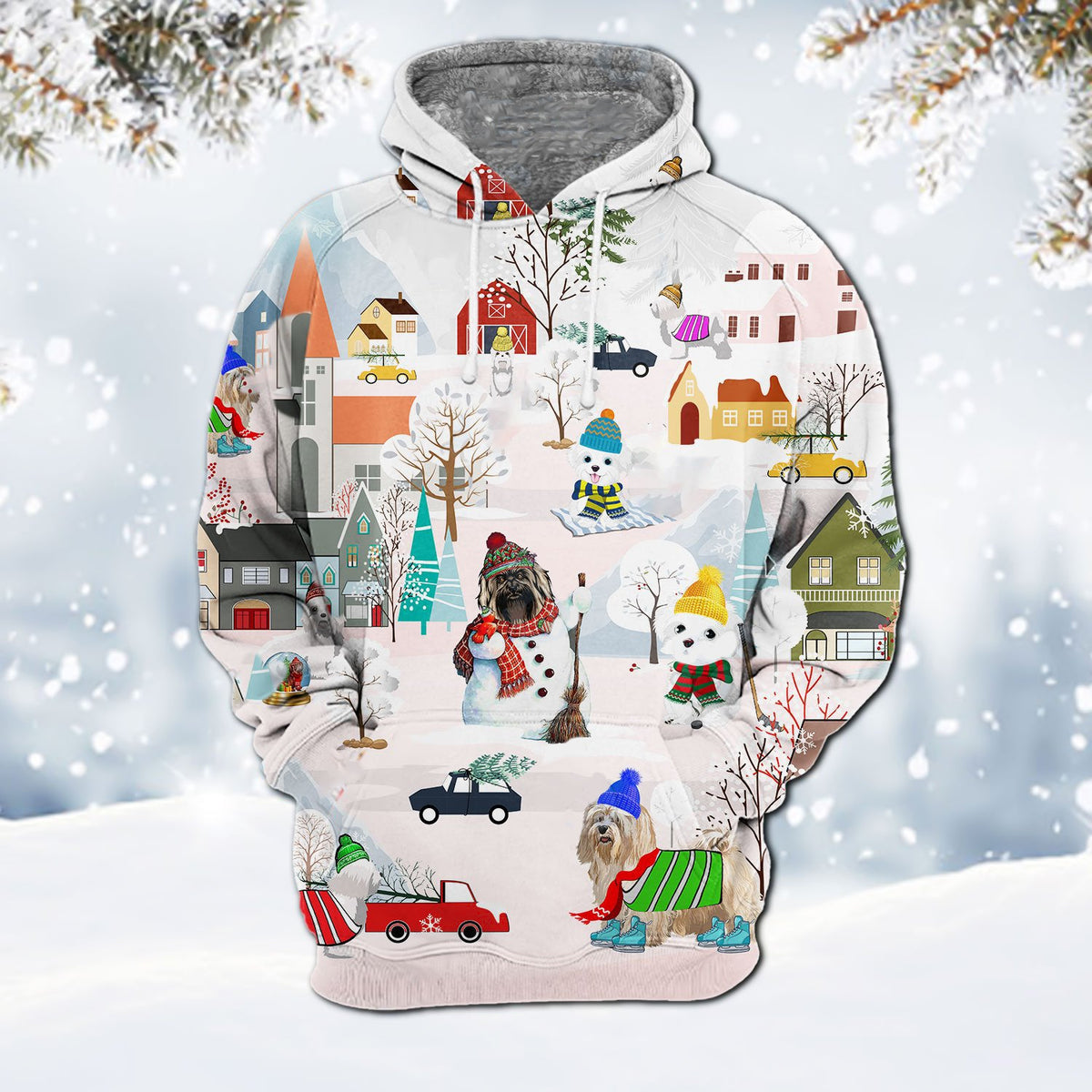 Havanese-Winter Holiday Hoodie