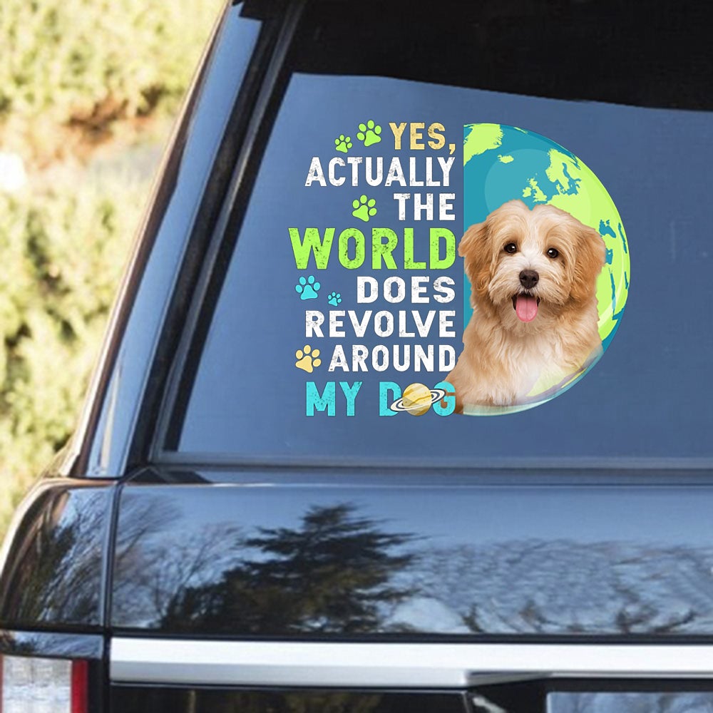 Havanese 3 Revolve Around Decal