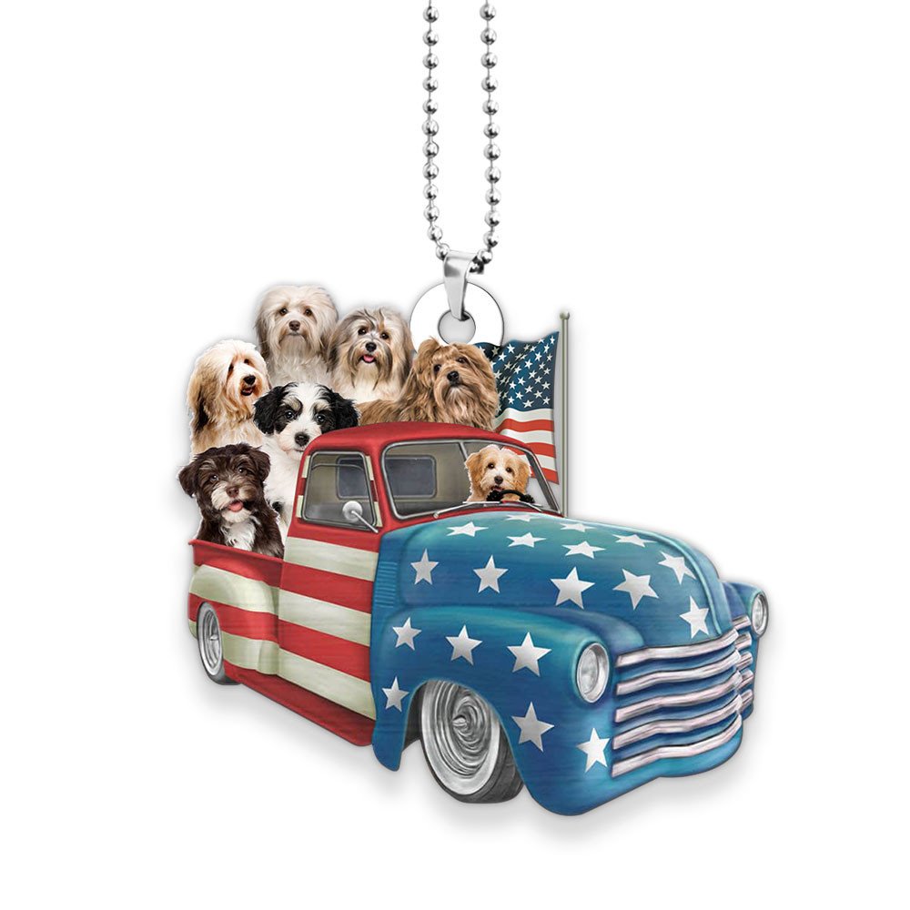 Havanese Happy Independence Day Two Sides Ornament