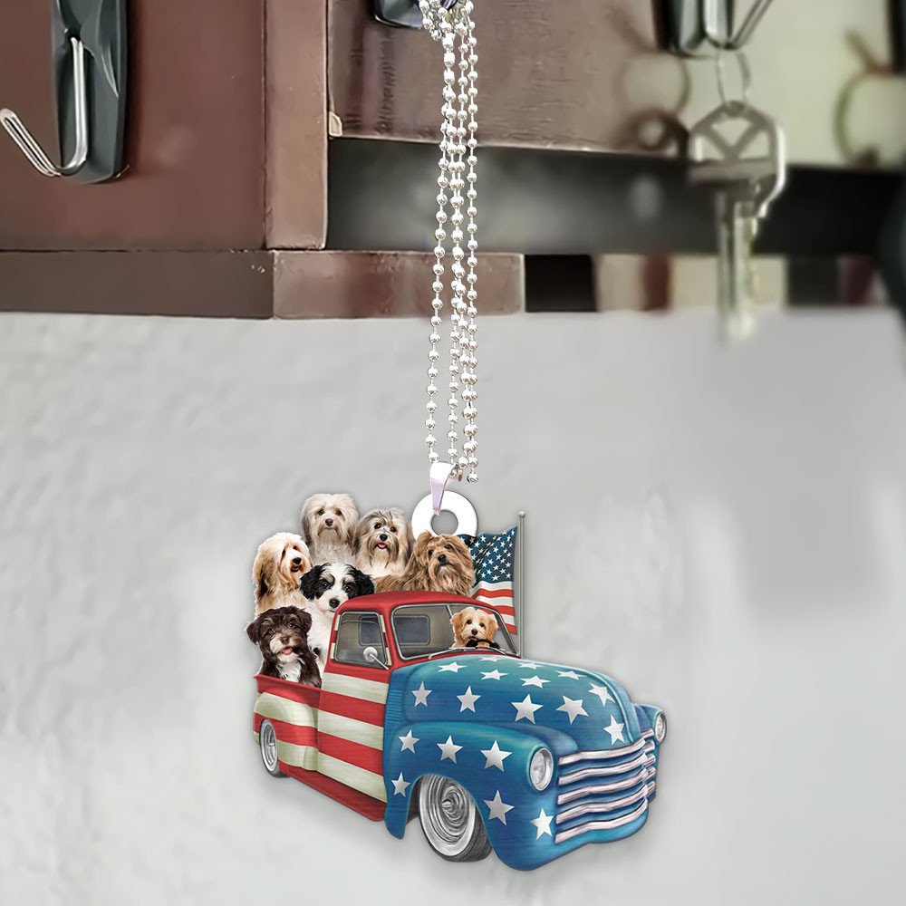 Havanese Happy Independence Day Two Sides Ornament