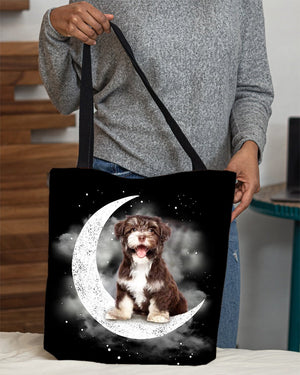 Havanese Sit On The Moon With Starts-Cloth Tote Bag