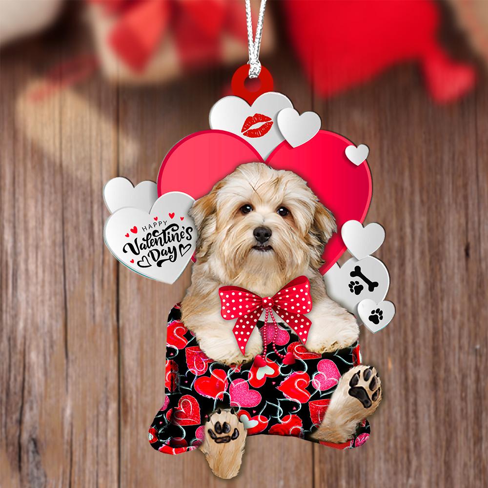 Havanese Valentine's Day Sleeping Bag-Two Sides Ornament