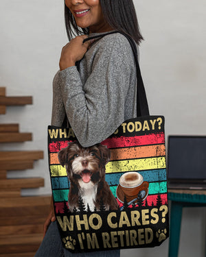 Havanese Who Cares-Cloth Tote Bag