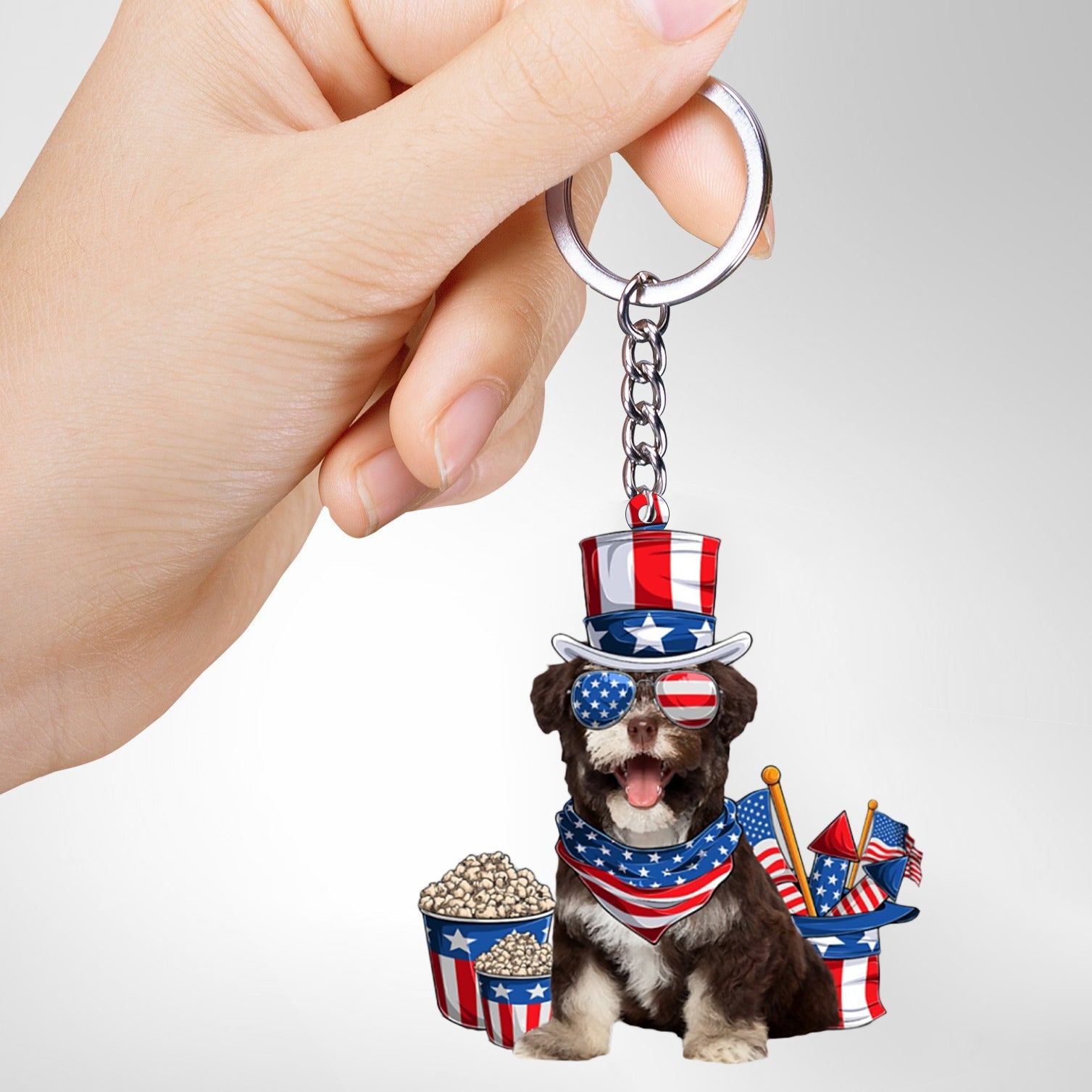 Havanese-July Stuff Flat Acrylic Keychain