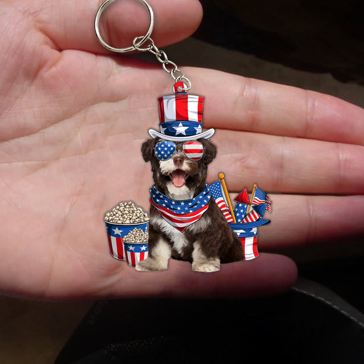 Havanese-July Stuff Flat Acrylic Keychain