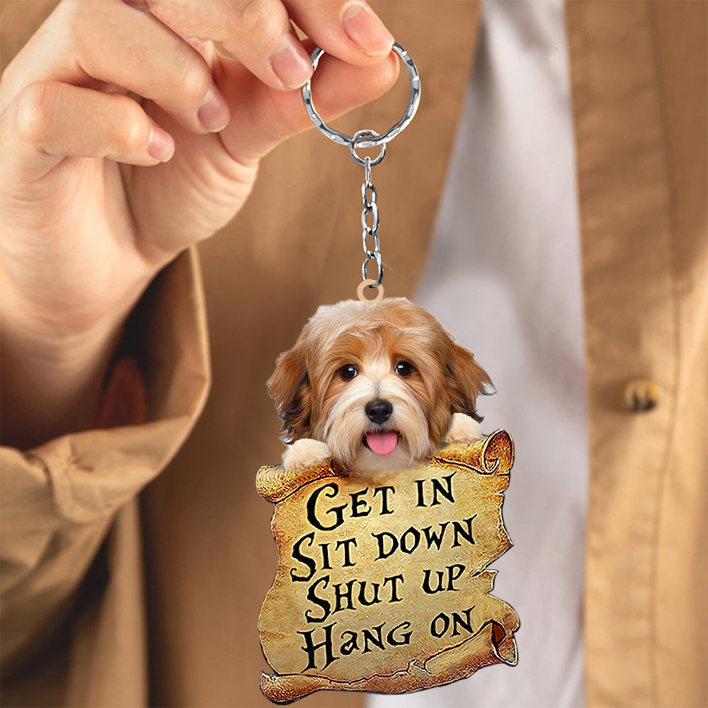 Havanese get in Havanese love Keychain