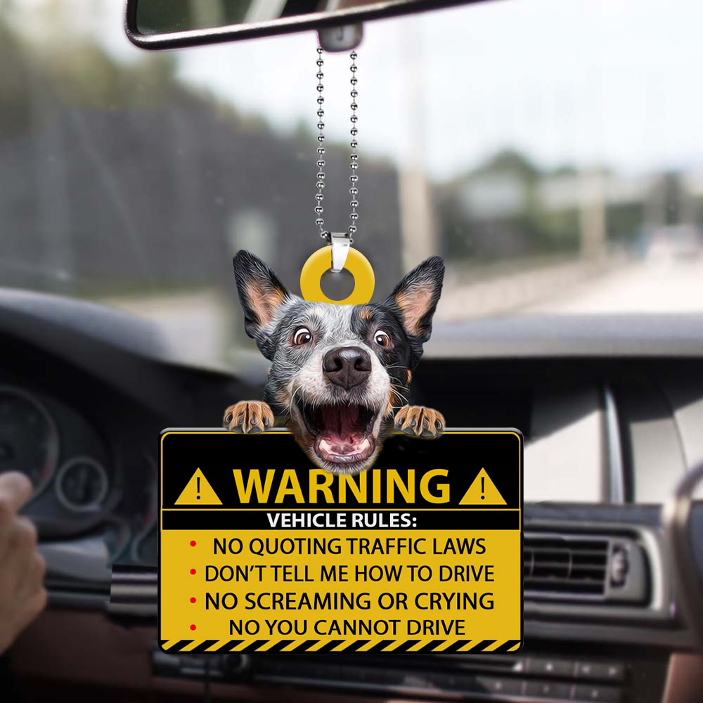 Heeler-Vehicle Rules Two Side Ornament