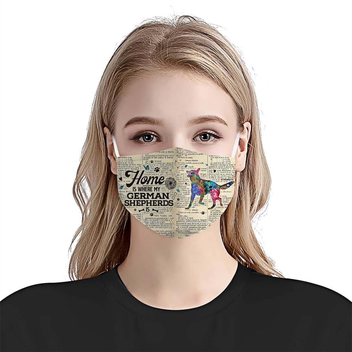 Home Is Where My German Shepherds Is EZ07 2807 Face Mask