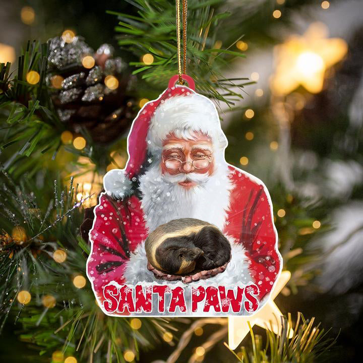 Honey Badger-Santa Paws-Two Sided Ornament