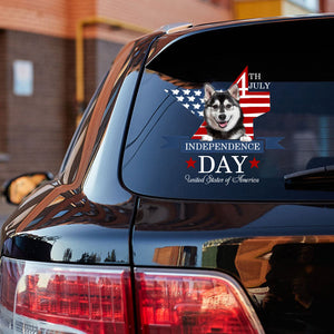 Husky-Independent Day2 Car Sticker