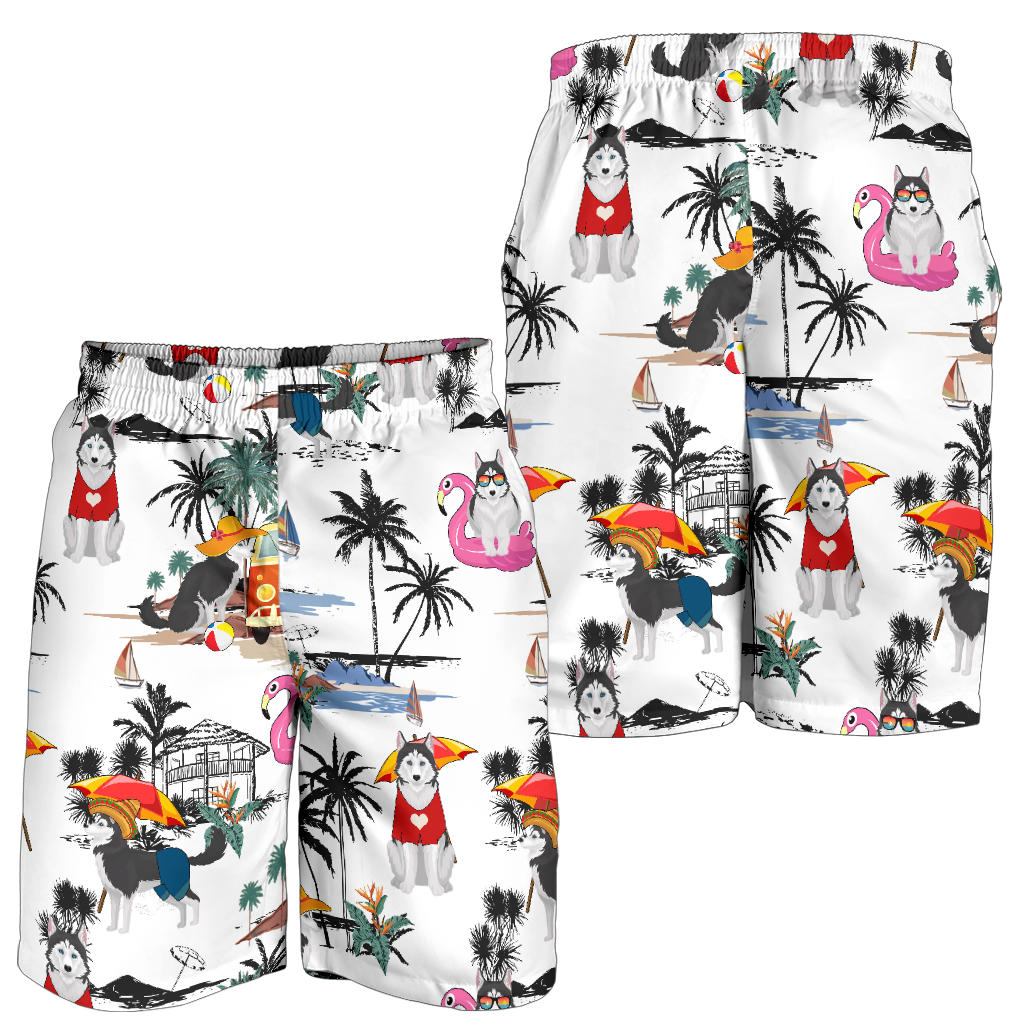 Husky-Summer Beach Mens Shorts