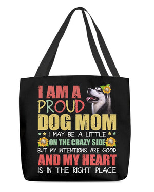 Husky 2-Right Place-Cloth Tote Bag