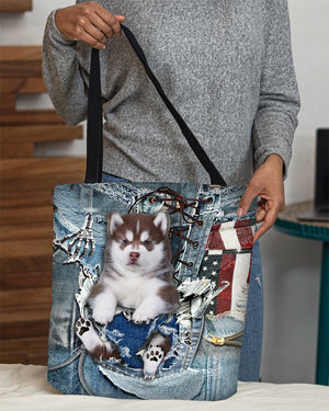 Husky2-Ripped Jeans-Cloth Tote Bag