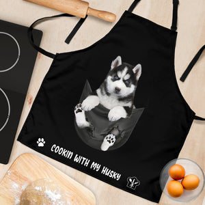 Husky 4 Cookin' With Me Apron