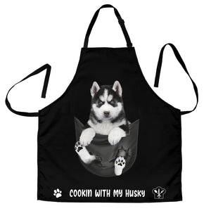 Husky 4 Cookin' With Me Apron