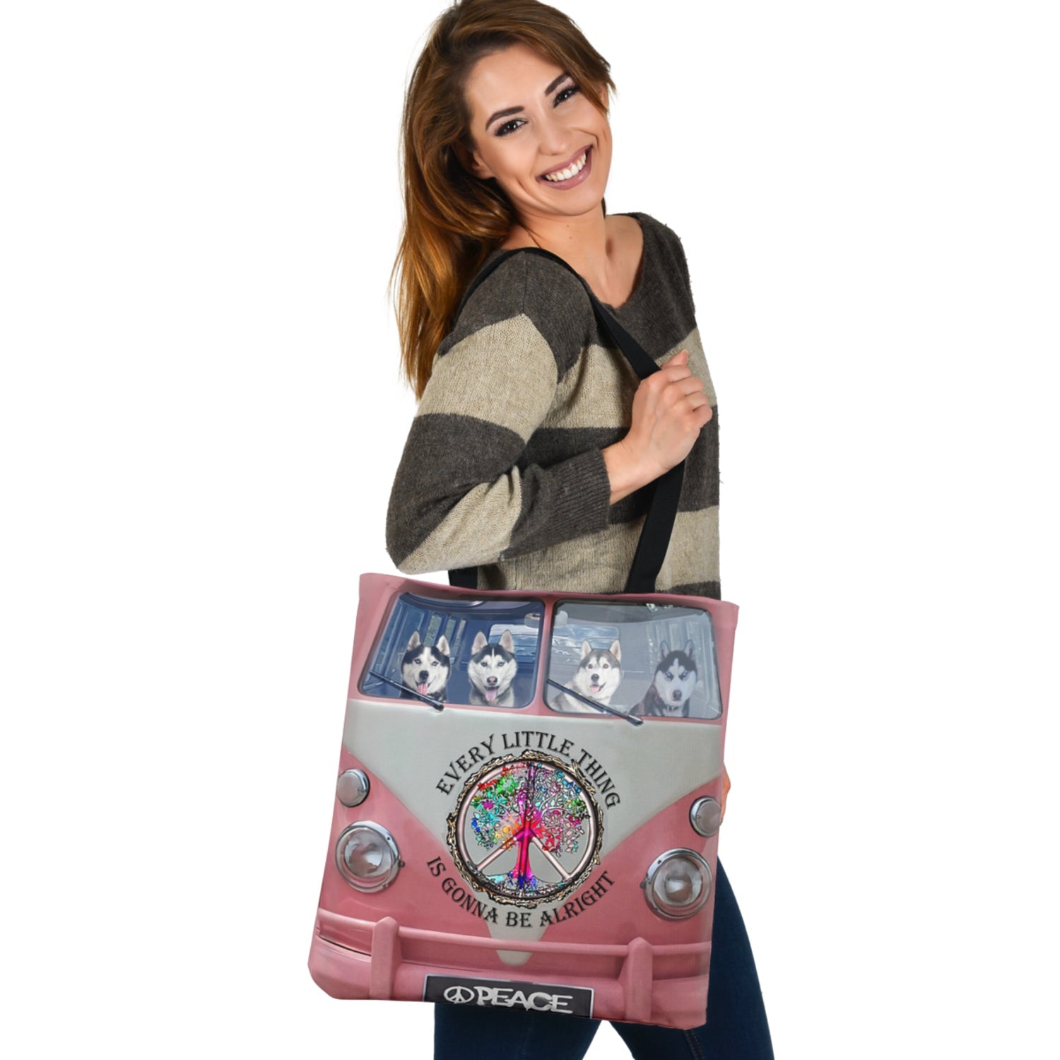 HUSKY-PINK HP BUS Cloth Tote Bag