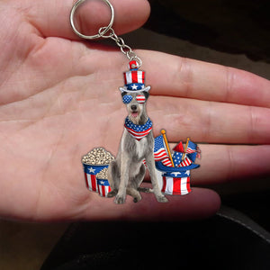Irish Wolfhound-July Stuff Flat Acrylic Keychain