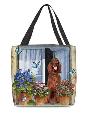 Irish Setter Today I Choose Joy-Cloth Tote Bag