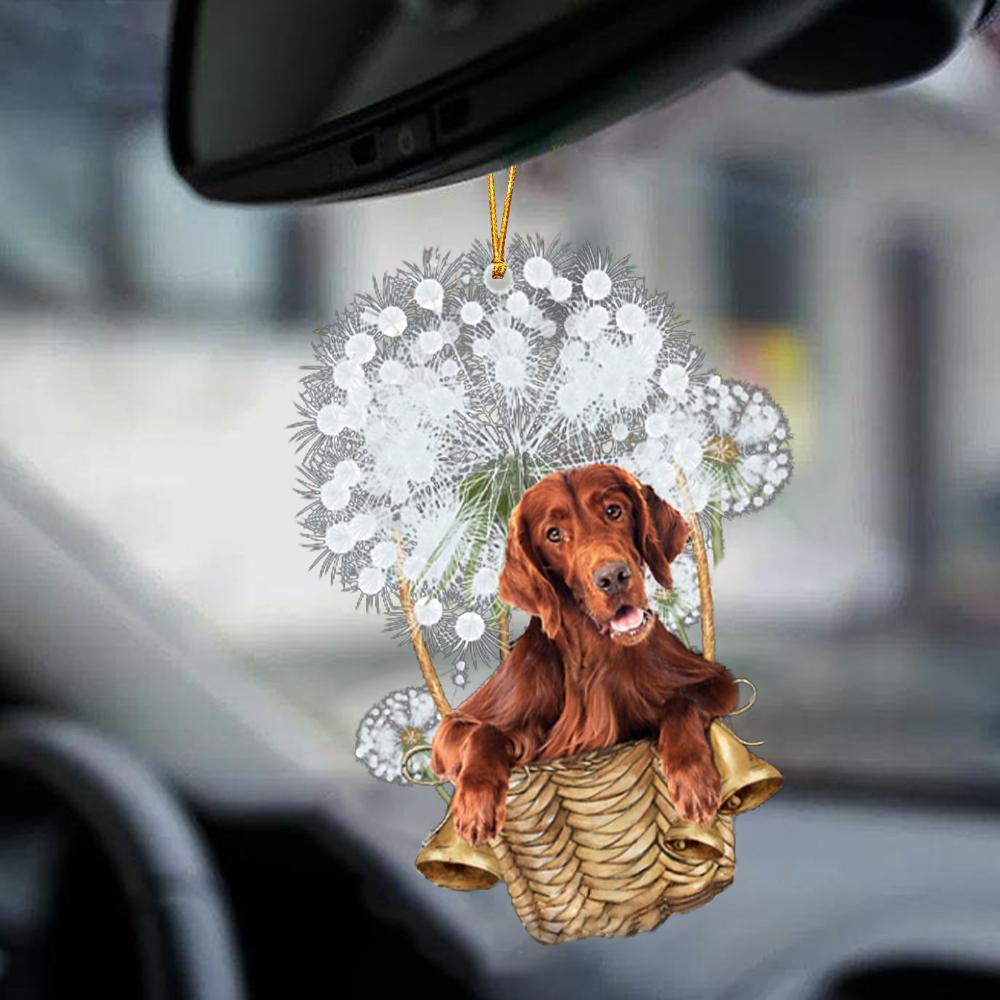 Irish Setter-Dandelion-Two Sided Ornament